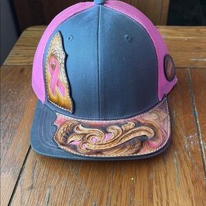 Stylish Pink and Gray Women's Hat